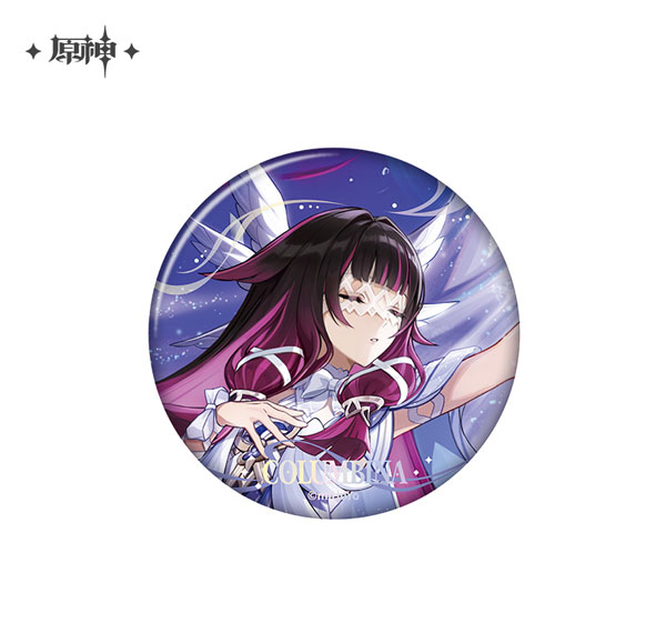miHoYo Genshin Impact Chara Tin Badge Columbina รูปภาพ 1