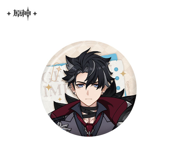 miHoYo Genshin Impact Shi Guang Ying Xia Series Tin Badge Wriothesley รูปภาพ 1