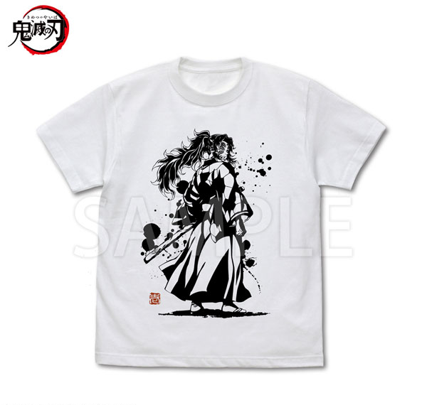 COSPA Anime "Demon Slayer: Kimetsu no Yaiba" Upper Rank One Kokushibo T-shirt /WHITE-M รูปภาพ 1