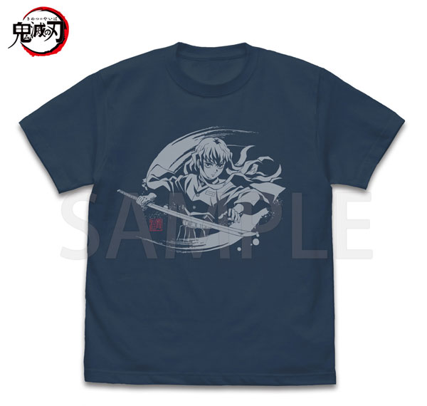 COSPA Anime "Demon Slayer: Kimetsu no Yaiba" Muichiro Tokito Mist Breathing T-shirt /SLATE-XL รูปภาพ 1