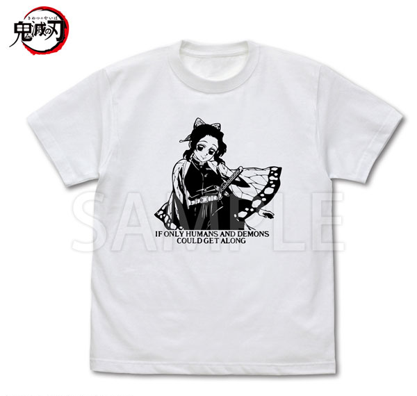 COSPA Anime "Demon Slayer: Kimetsu no Yaiba" Shinobu Kocho Insect Breathing T-shirt /WHITE-S รูปภาพ 1