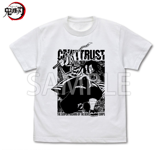 COSPA Anime "Demon Slayer: Kimetsu no Yaiba" Obanai Iguro Serpent Breathing T-shirt /WHITE-S รูปภาพ 1