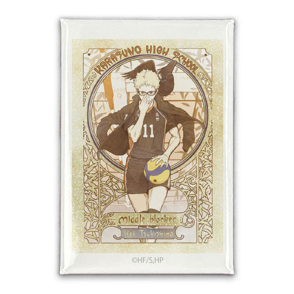 COSPA Haikyuu!! Kei Tsukishima Square Tin Badge Fly High Ver.