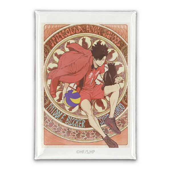 COSPA Haikyuu!! Tetsuro Kuroo Square Tin Badge Fly High Ver.