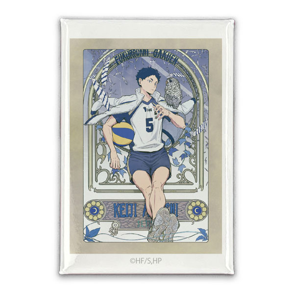 COSPA Haikyuu!! Keiji Akaashi Square Tin Badge Fly High Ver.
