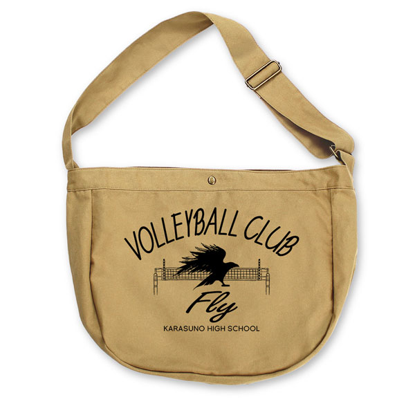 COSPA Haikyuu!! Karasuno High School Volleyball Club Newspaper Bag /SAND KHAKI