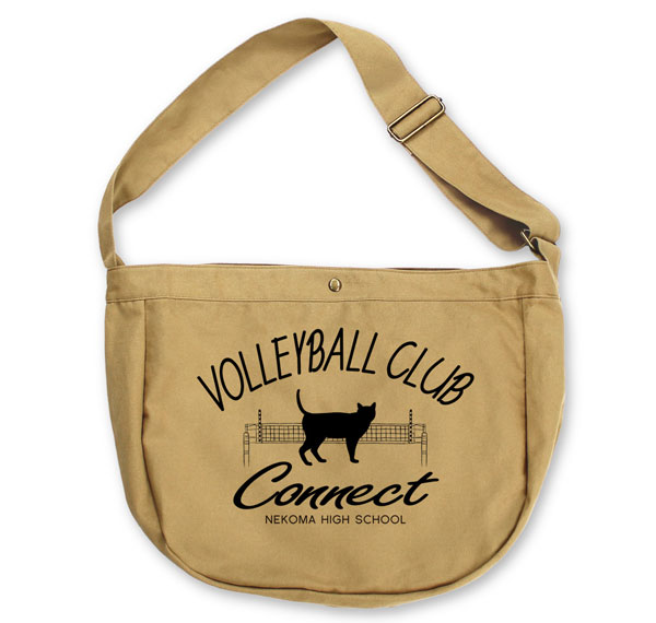 COSPA Haikyuu!! Nekoma High School Volleyball Club Newspaper Bag /SAND KHAKI รูปภาพ 1