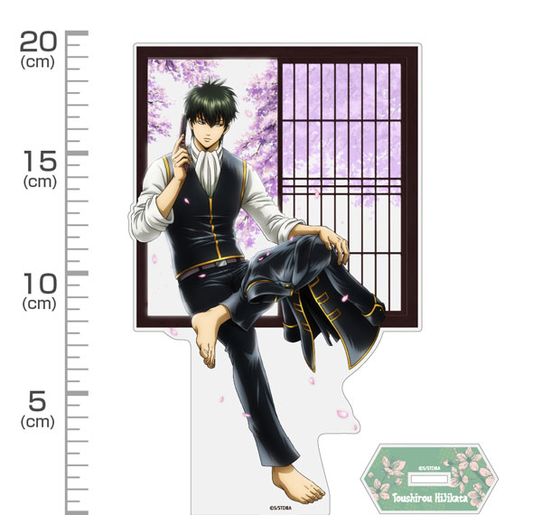 COSPA Gintama New Illustration Toshiro Hijikata Acrylic Stand (Large) Glimpse of Scenery Through a Little Window Ver. รูปภาพ 1