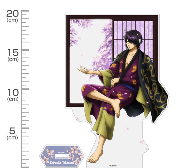COSPA Gintama New Illustration Shinsuke Takasugi Acrylic Stand (Large) Glimpse of Scenery Through a Little Window Ver.