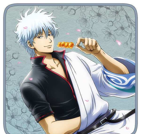 COSPA Gintama New Illustration Gintoki Sakata Full Color Hand Towel Glimpse of Scenery Through a Little Window Ver. Bild 1