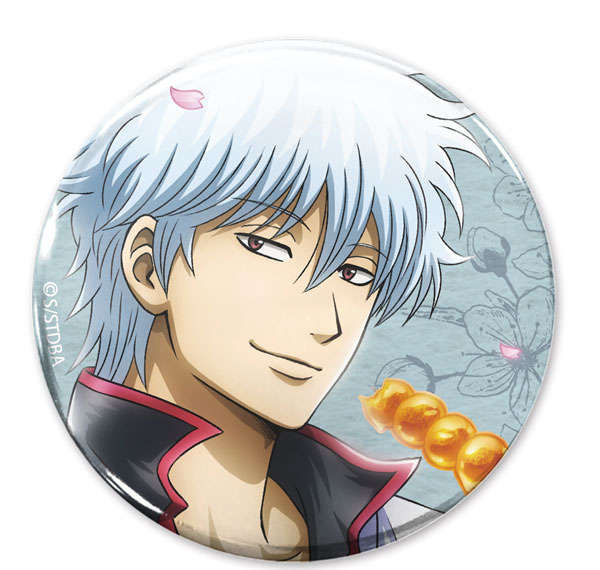 COSPA Gintama New Illustration Gintoki Sakata 65mm Tin Badge Glimpse of Scenery Through a Little Window Ver. รูปภาพ 1