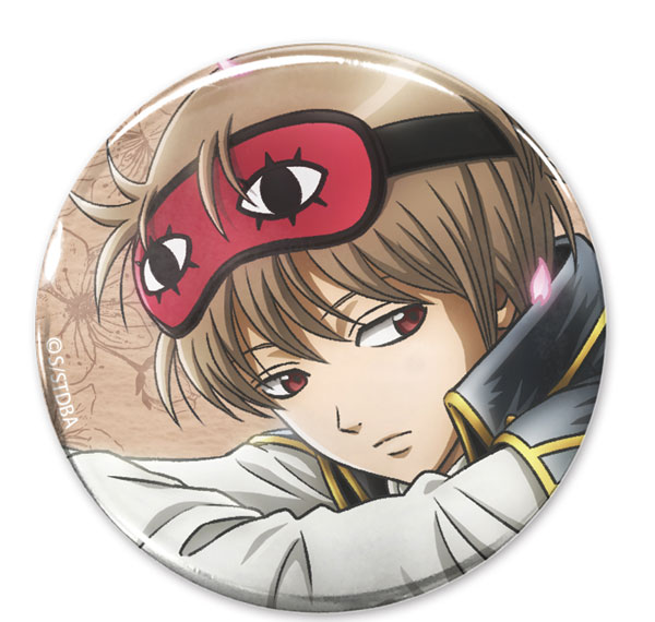 COSPA Gintama New Illustration Sougo Okita 65mm Tin Badge Glimpse of Scenery Through a Little Window Ver.