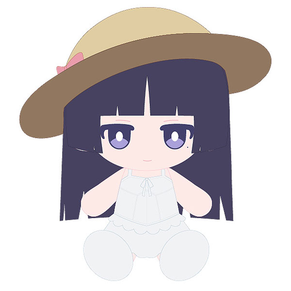 Solarain Oreimo 2 Kuroneko (Ruri Goko): Shironeko Ver. Punipuni Plushie