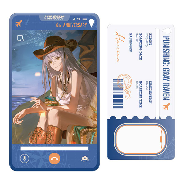 KURO GAMES [단독 판매] 퍼니싱: 그레이 레이븐 6주년 저편의 메아리 디스플레이 스탠디 하이크마