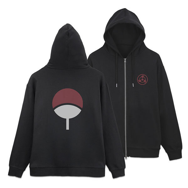 COSPA NARUTO Shippuden Uchiha Clan Zip Hoodie /BLACK-XXL