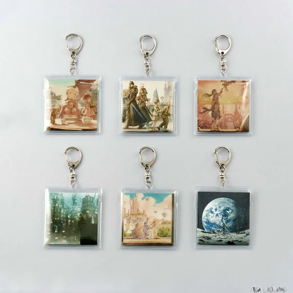 Square Enix Final Fantasy XIV Music Collection Keychain Vinyl Series Vol.1 6Pack BOX hình ảnh 1