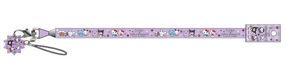 TCP Choigosim x Sanrio Characters Neck Strap w/Mascot Purple