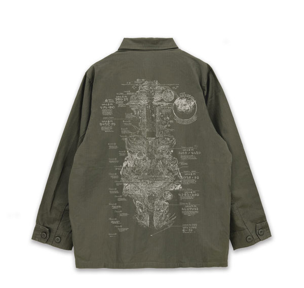 COSPA Made in Abyss The Golden City of the Scorching Sun Abyss Map Fatigue Jacket Ver.2.0 /MOSS-L รูปภาพ 1
