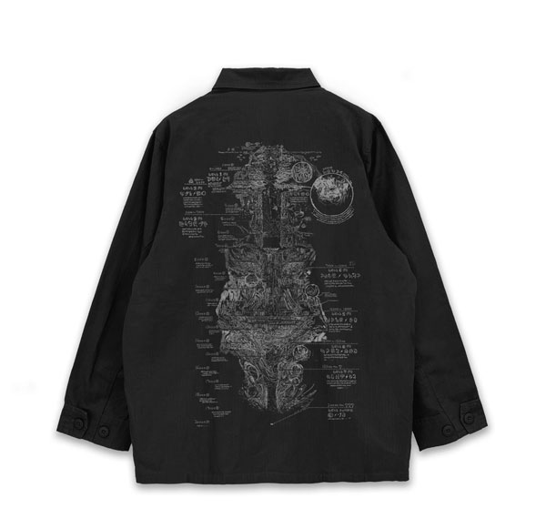 COSPA Made in Abyss The Golden City of the Scorching Sun Abyss Map Fatigue Jacket Ver.2.0 /BLACK-XL Bild 1