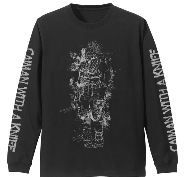 COSPA Dorohedoro (Original Series) Kaiman with a Knife Ribbed Long Sleeve T-shirt /BLACK-S รูปภาพ 1