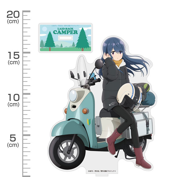 COSPA "Yuru Camp SEASON3" New Illustration Rin Shima Acrylic Stand (Big) Taking a Break on the Bike Ver. รูปภาพ 1