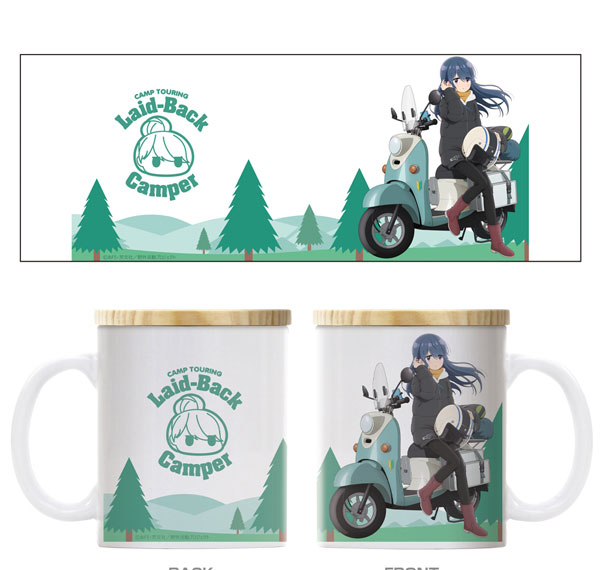 COSPA "Yuru Camp SEASON3" New Illustration Rin Shima Full Color Mug w/Lid Taking a Break on the Bike Ver. รูปภาพ 1