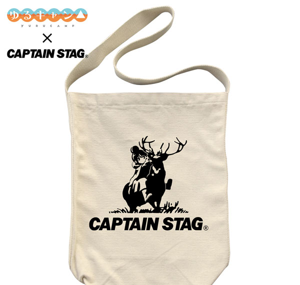 COSPA 유루캠프 x CAPTAIN STAG 숄더 토트백 /NATURAL 이미지 1