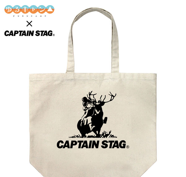 COSPA "Yuru Camp" x CAPTAIN STAG Large Tote Bag /NATURAL รูปภาพ 1