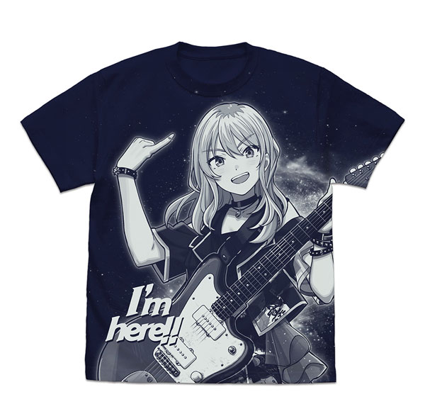 COSPA Girls Band Cry Momoka Kawaragi All Print T-shirt /NAVY-M รูปภาพ 1