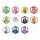 Ensky Colorful Peach Flake Sticker ColorPeach Picnic (2) hình ảnh 3