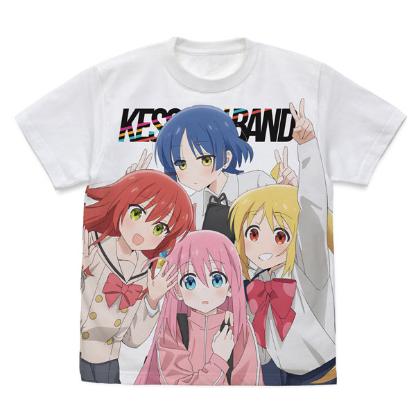 COSPA アニメ「ぼっち・ざ・ろっく!」結束バンド フルグラフィックTシャツ/WHITE-M