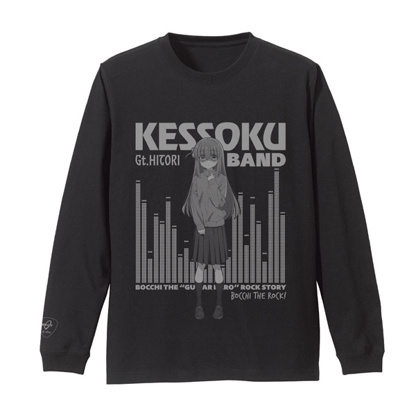 COSPA Anime "BOCCHI THE ROCK!" Hitori Gotoh Ribbed Long Sleeve T-shirt /BLACK-M Bild 1