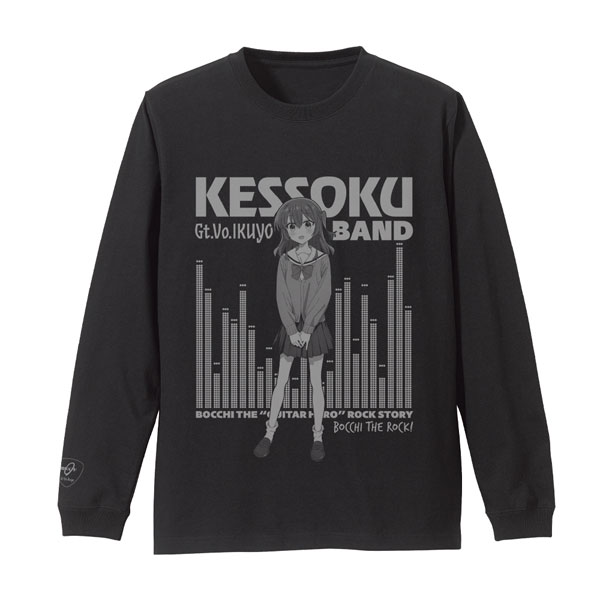 COSPA Anime "BOCCHI THE ROCK!" Ikuyo Kita Ribbed Long Sleeve T-shirt /BLACK-M