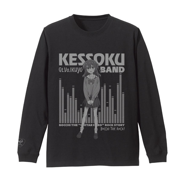 COSPA Anime "BOCCHI THE ROCK!" Ikuyo Kita Ribbed Long Sleeve T-shirt /BLACK-XL รูปภาพ 1