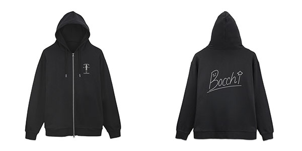 COSPA Anime "BOCCHI THE ROCK!" Bocchi-chan's Autograph Zip Hoodie /BLACK-L รูปภาพ 1