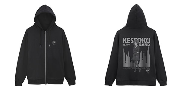 COSPA Anime "BOCCHI THE ROCK!" Ryo Yamada Zip Hoodie /BLACK-M รูปภาพ 1