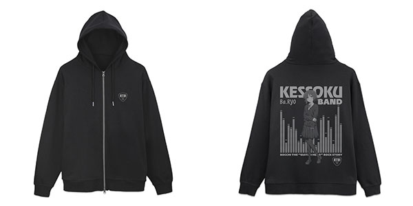 COSPA Anime "BOCCHI THE ROCK!" Ryo Yamada Zip Hoodie /BLACK-XL