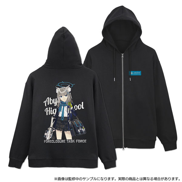 COSPA COSPA DEPOT Exclusive "Blue Archive" Shiroko Embroidery Zip Hoodie /BLACK-XL