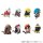 MegaHouse MEGA CAT PROJECT ワンピース おやすみニャンピース にゃーん!ぺたり! 8個入りBOX 画像 2