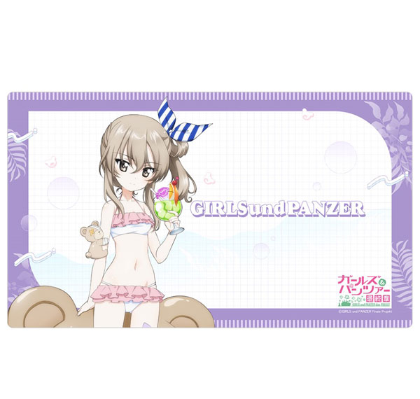 Curtain Damashii [Girls und Panzer das Finale] New Illustration Rubber Mat (Alice Shimada / Resort Swimsuit) image 1