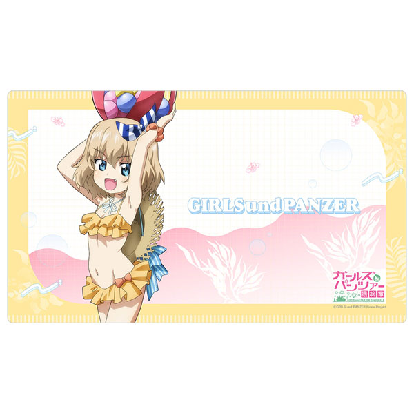 Curtain Damashii [Girls und Panzer das Finale] New Illustration Rubber Mat (Katyusha / Resort Swimsuit)
