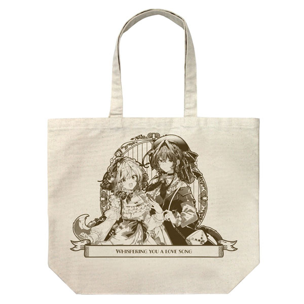 COSPA Whisper Me a Love Song New Illustration Himari & Yori Large Tote Bag Afternoon Tea Ver. /NATURAL