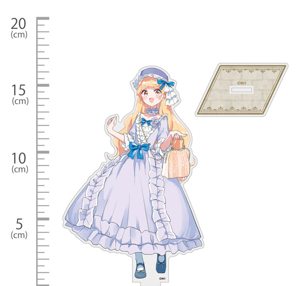 COSPA Watashi no Yuri wa Oshigoto desu! New Illustration Hime Shiraki Acrylic Stand (Large) Afternoon Tea Ver. รูปภาพ 1