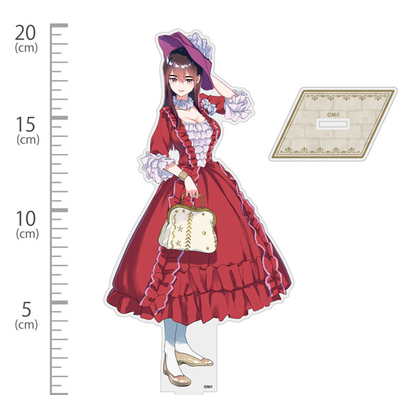 COSPA Watashi no Yuri wa Oshigoto desu! New Illustration Mitsuki Yano Acrylic Stand (Large) Afternoon Tea Ver. รูปภาพ 1