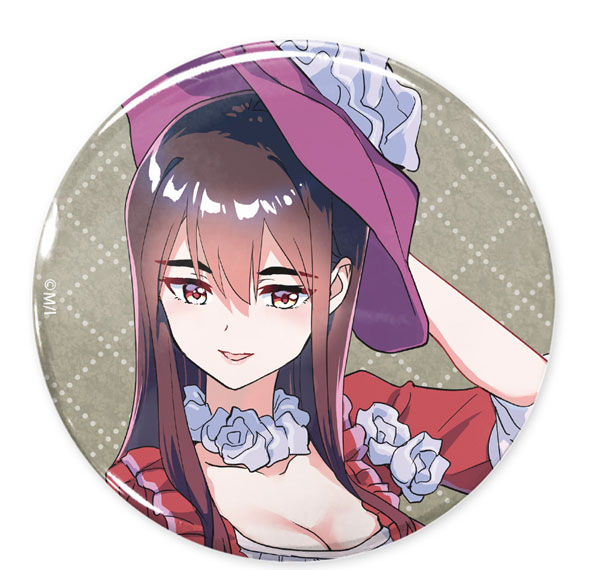 COSPA Watashi no Yuri wa Oshigoto desu! New Illustration Mitsuki Yano 65mm Tin Badge Afternoon Tea Ver. Bild 1