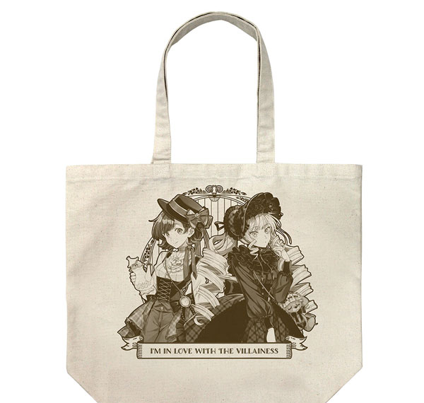 COSPA I'm in Love with the Villainess New Illustration Rae & Claire Large Tote Bag Afternoon Tea Ver. /NATURAL Bild 1