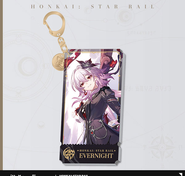 miHoYo Honkai: Star Rail Standing Design Series Acrylic Strap Remembrance Evernight รูปภาพ 1