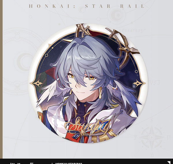 miHoYo Honkai: Star Rail Seikai Keiga Series Tin Badge Sunday รูปภาพ 1