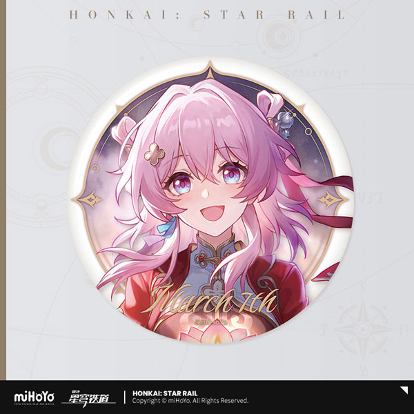 miHoYo Honkai: Star Rail Seikai Keiga Series Tin Badge March 7th A Type imagen 1