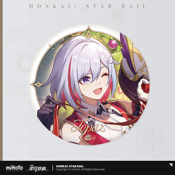 miHoYo Honkai: Star Rail Seikai Keiga Series Tin Badge Topaz